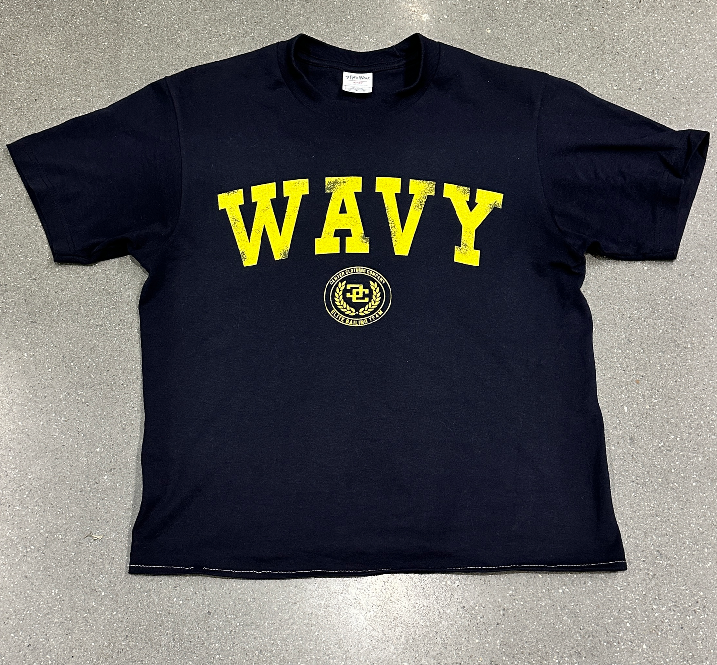 Wavy Navy Tee